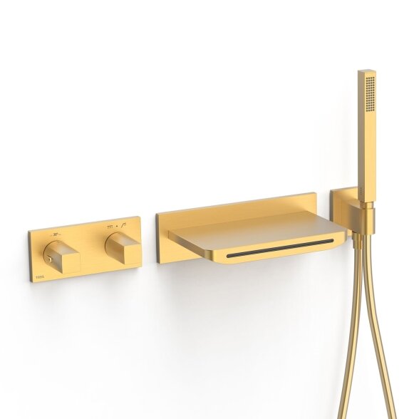 Potinkinis termostatinis vonios maišytuvas Tres su kriokliu 8