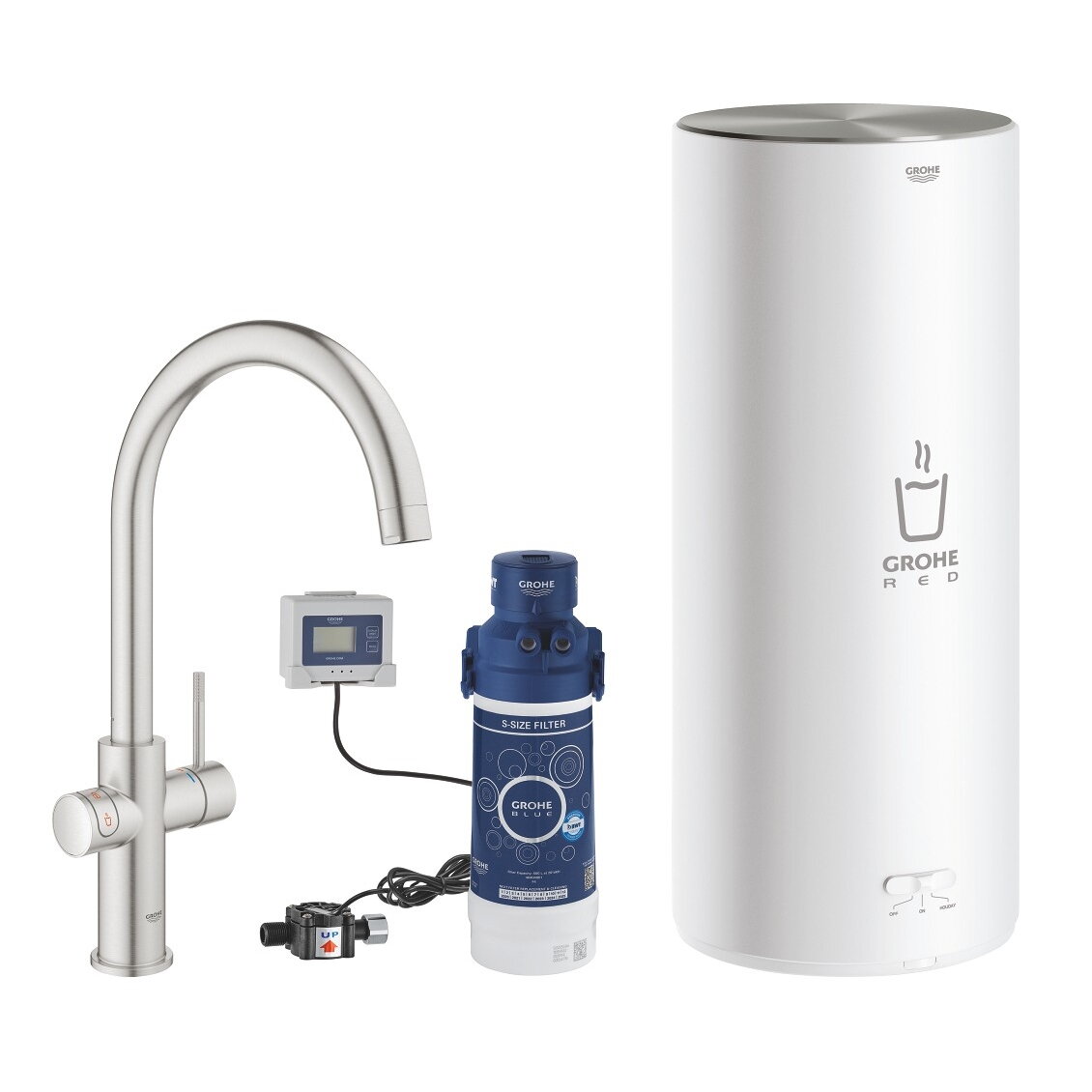 GROHE Red Duo virtuvinis maišytuvas su verdančiu vandeniu, L boileris, C snapas 3 GROHE Red Duo virtuvinis maišytuvas su verdančiu vandeniu, L boileris, C snapas 3