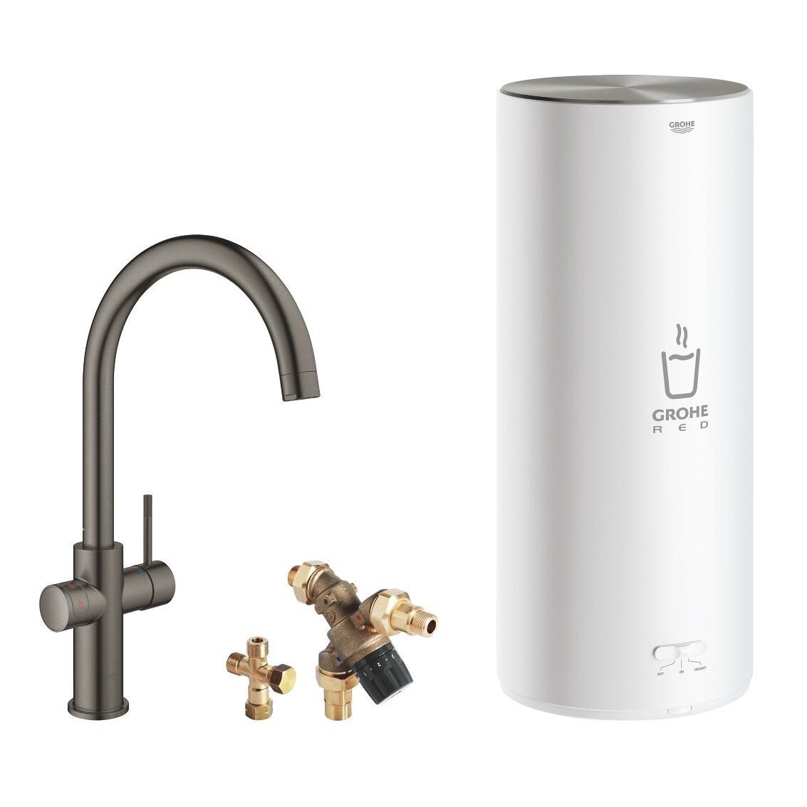 GROHE Red Duo virtuvinis maišytuvas su verdančiu vandeniu, L boileris, C snapas 5 GROHE Red Duo virtuvinis maišytuvas su verdančiu vandeniu, L boileris, C snapas 5