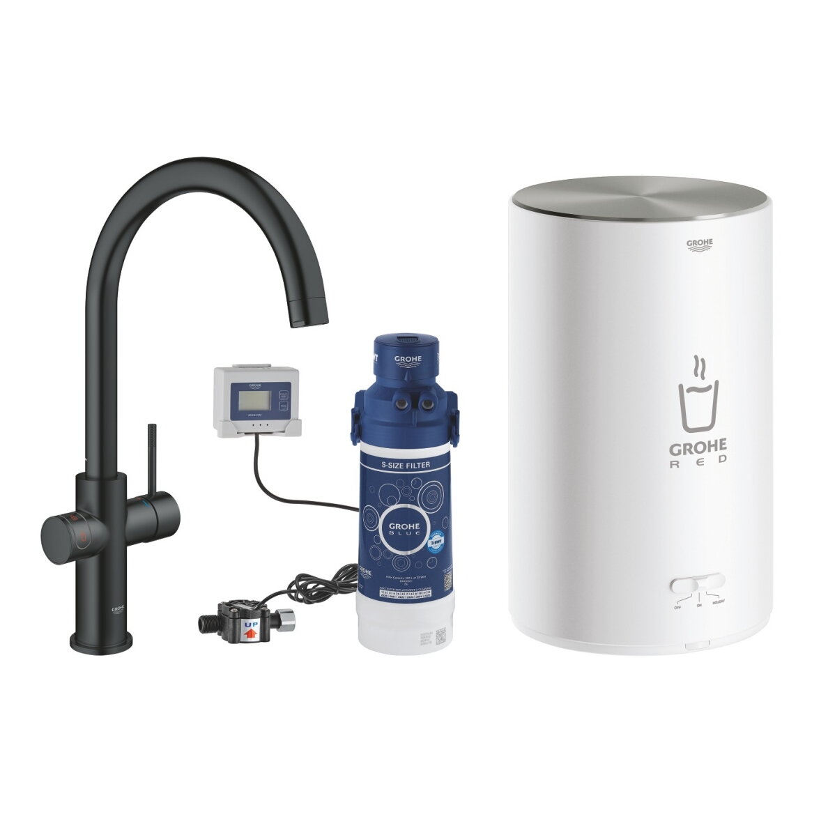 GROHE Red Duo virtuvinis maišytuvas su verdančiu vandeniu, M boileris, C snapas 5 GROHE Red Duo virtuvinis maišytuvas su verdančiu vandeniu, M boileris, C snapas 5