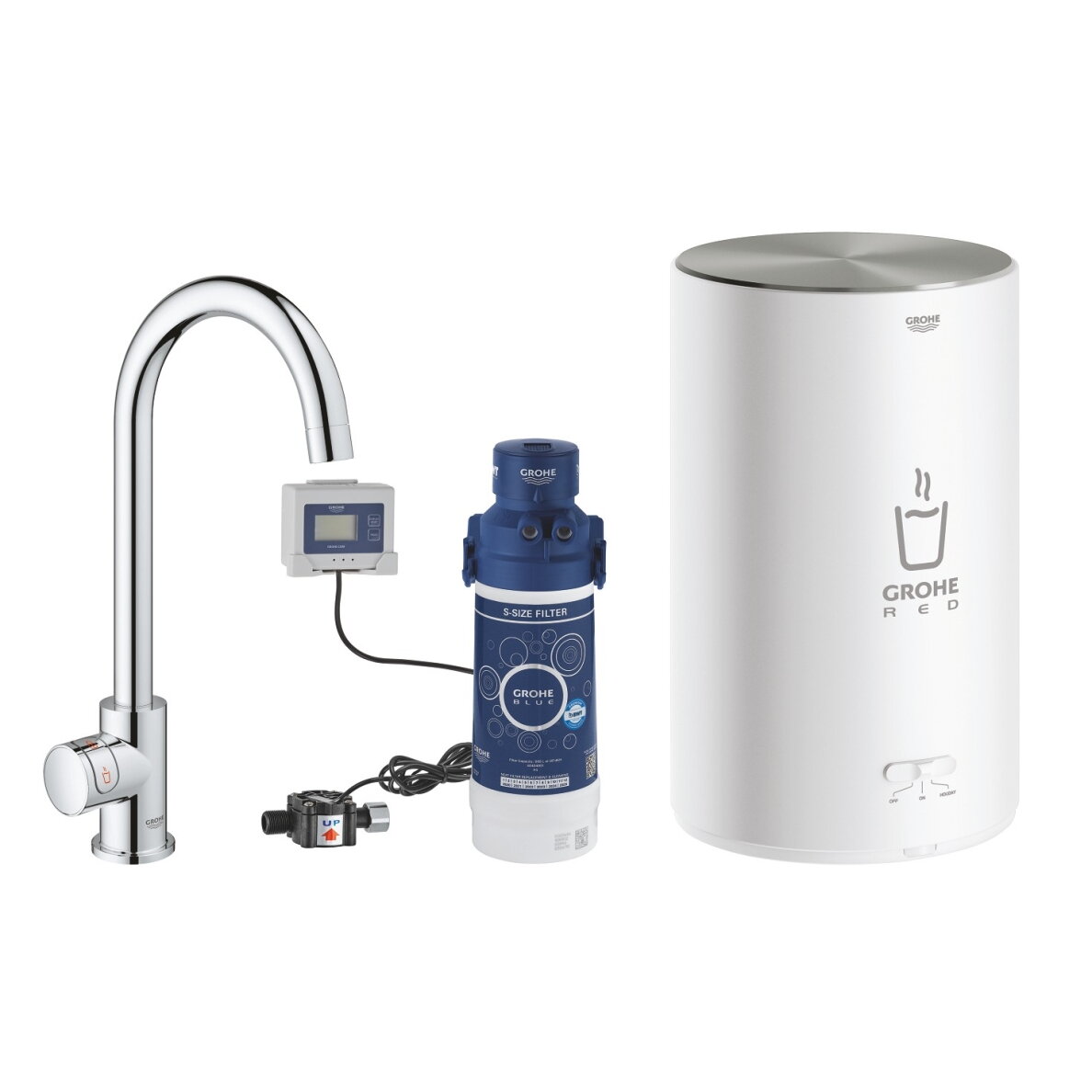 GROHE Red Mono verdančio vandens čiaupas, M boileris, C snapas 3 GROHE Red Mono verdančio vandens čiaupas, M boileris, C snapas 3