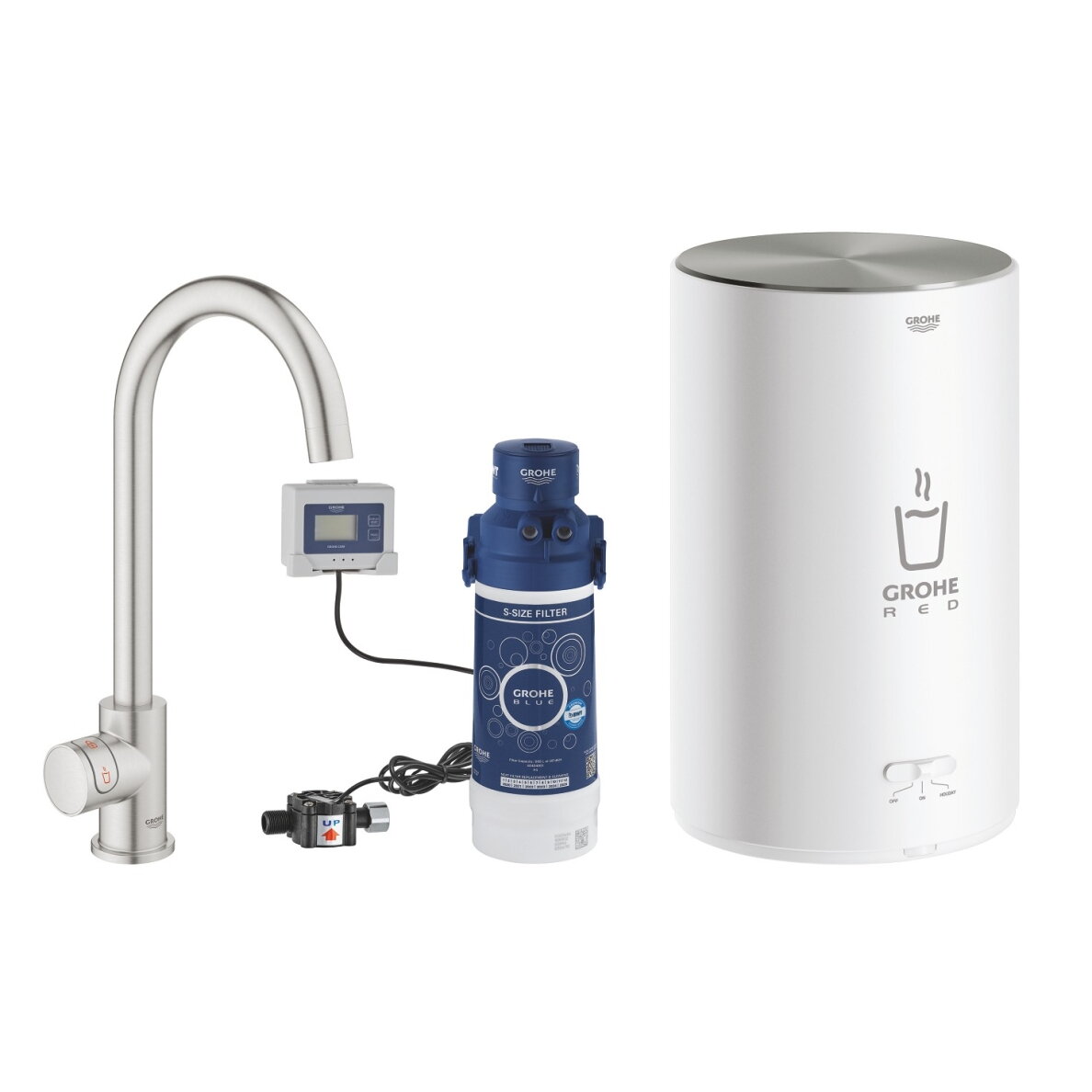 GROHE Red Mono verdančio vandens čiaupas, M boileris, C snapas 4