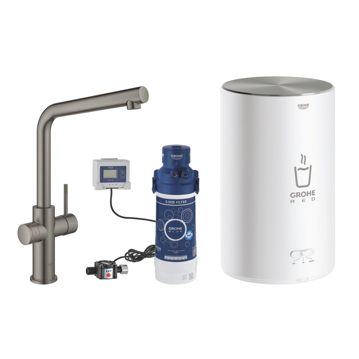 GROHE Red Duo virtuvinis maišytuvas su verdančiu vandeniu, M boileris, L snapas 7 GROHE Red Duo virtuvinis maišytuvas su verdančiu vandeniu, M boileris, L snapas 7
