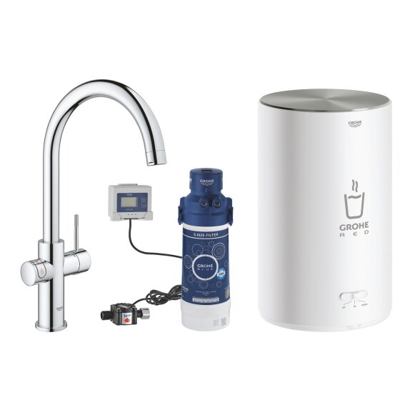 GROHE Red Duo virtuvinis maišytuvas su verdančiu vandeniu, M boileris, C snapas 4