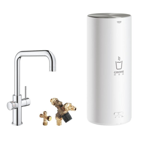 GROHE Red Duo virtuvinis maišytuvas su verdančiu vandeniu, L boileris, U snapas 2