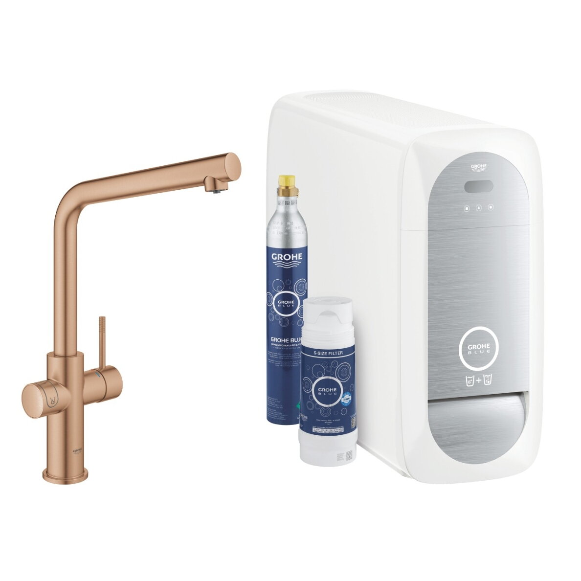 GROHE Blue Home virtuvinis maišytuvas su aušintuvu ir gazavimu, L snapas 5