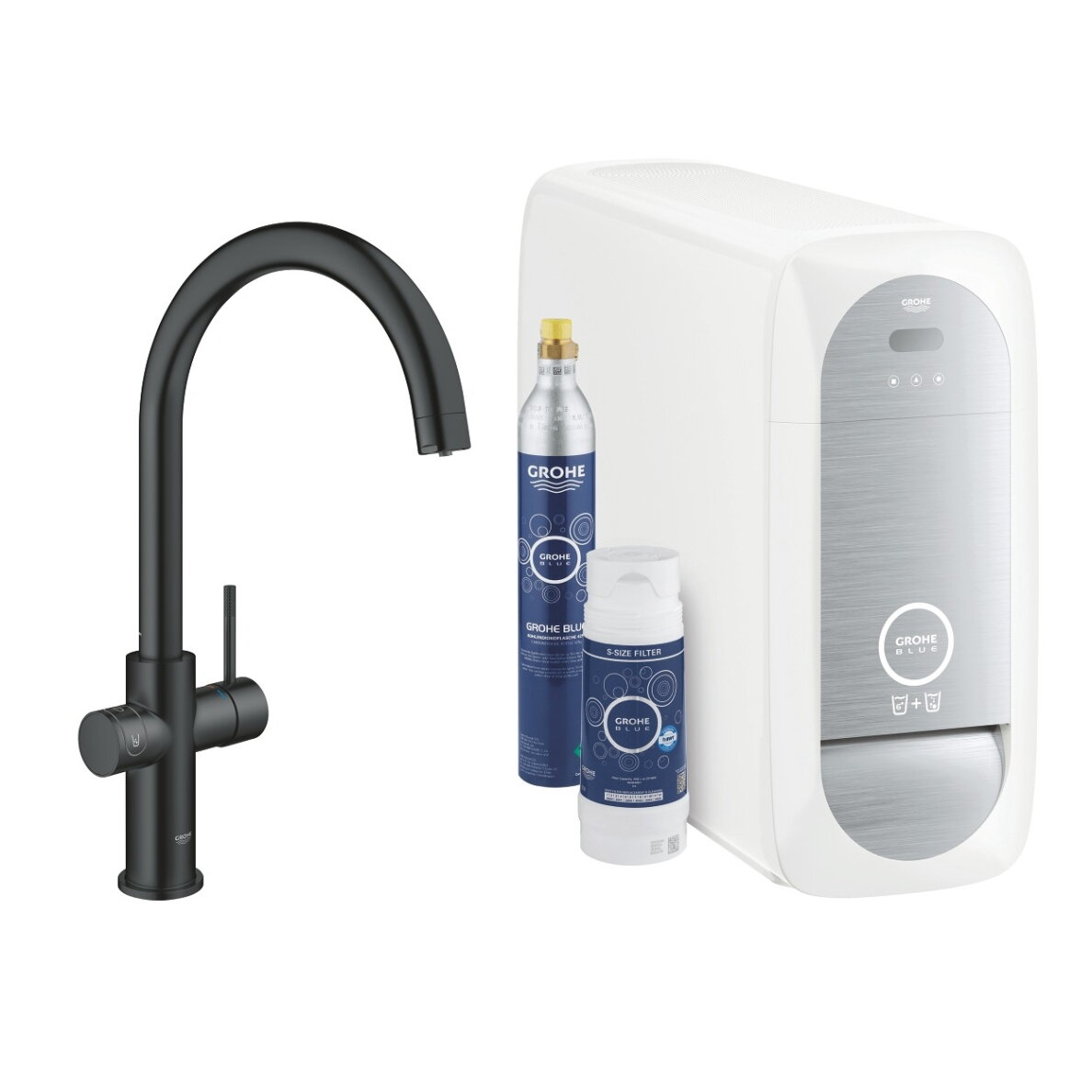 GROHE Blue Home virtuvinis maišytuvas su aušintuvu ir gazavimu, C snapas 4 GROHE Blue Home virtuvinis maišytuvas su aušintuvu ir gazavimu, C snapas 4