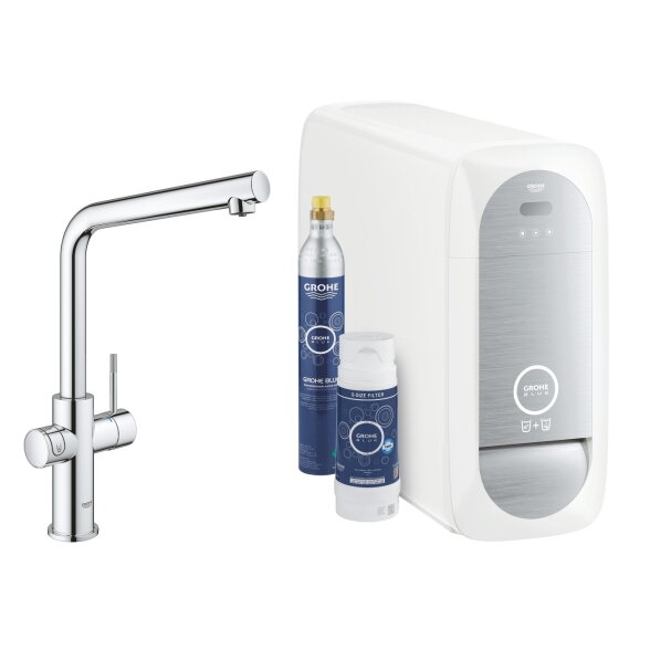 GROHE Blue Home virtuvinis maišytuvas su aušintuvu ir gazavimu, L snapas 6 GROHE Blue Home virtuvinis maišytuvas su aušintuvu ir gazavimu, L snapas 6