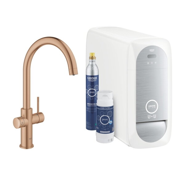 GROHE Blue Home virtuvinis maišytuvas su aušintuvu ir gazavimu, C snapas 2