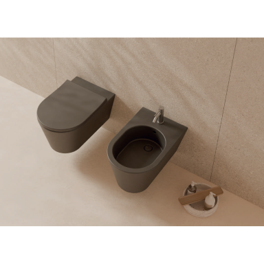 Alice Ceramica Hide Round 570x370 pakabinama bidė