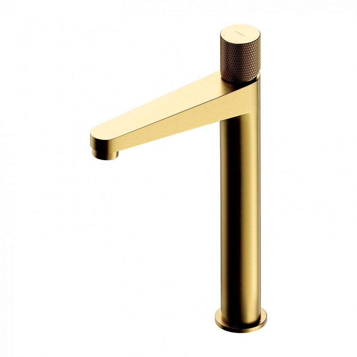 Aukštas braižyto aukso spalvos maišytuvas praustuvui Omnires Contour CT8012GLB