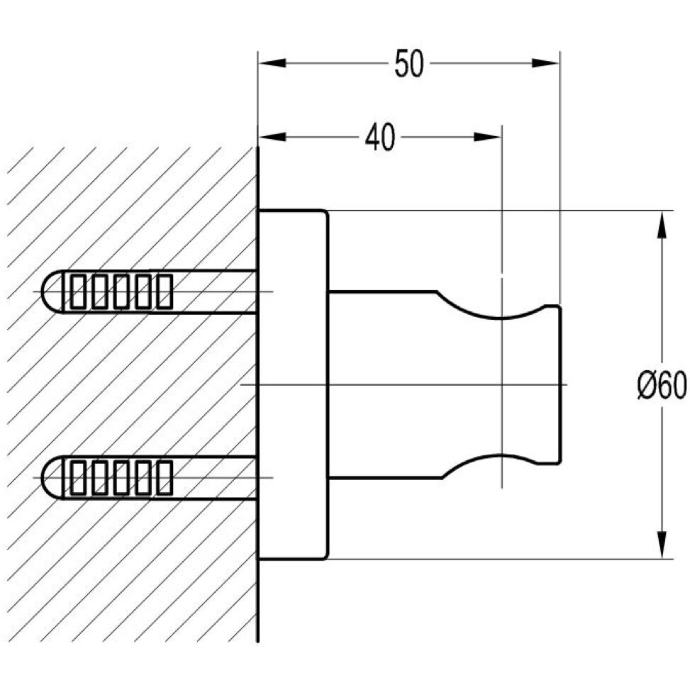 Aukso spalvos dušo laikiklis Omnires 8873AGL 1 Aukso spalvos dušo laikiklis Omnires 8873AGL 1