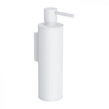 Baltos matinės spalvos pakabinamas skysto muilo dozatorius Omnires Modern Project MP60721WM