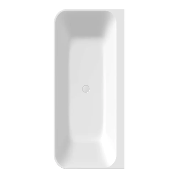 Balteco Cleo 180cm lieto akmens vonia prie sienos 3 Balteco Cleo 180cm lieto akmens vonia prie sienos 3