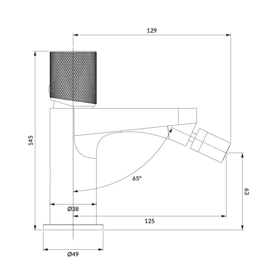 Bidė maišytuvas Omnires Contour CT8020CR 1 Bidė maišytuvas Omnires Contour CT8020CR 1