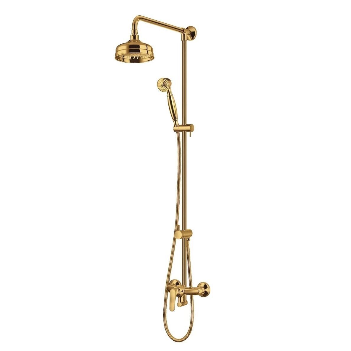 Blizgaus aukso spalvos Omnires Art Deco AD5144GL dušo sistema (išpardavimas)