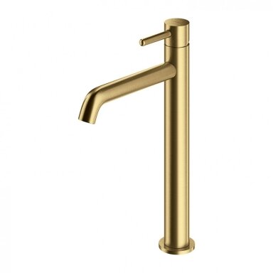 Braižyto aukso spalvos maišytuvas praustuvui Omnires Y1212GLB (aukštas) Braižyto aukso spalvos maišytuvas praustuvui Omnires Y1212GLB (aukštas)