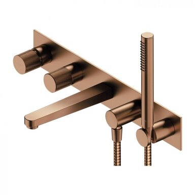 Braižyto vario spalvos 5 dalių vonios maišytuvas Omnires Contour CT8037/1CPB Braižyto vario spalvos 5 dalių vonios maišytuvas Omnires Contour CT8037/1CPB