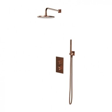 Braižyto vario spalvos potinkinė termostatinė dušo sistema Omnires Contour SYSCT11CPB Braižyto vario spalvos potinkinė termostatinė dušo sistema Omnires Contour SYSCT11CPB