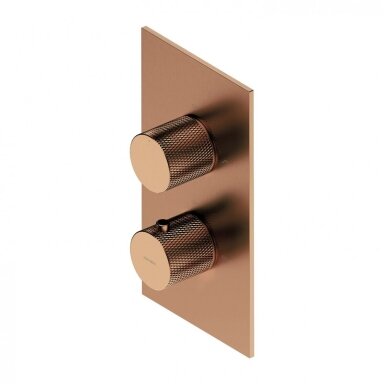 Braižyto vario spalvos termostatinis dušo/vonios maišytuvas Omnires Contour CT8036CPB Braižyto vario spalvos termostatinis dušo/vonios maišytuvas Omnires Contour CT8036CPB