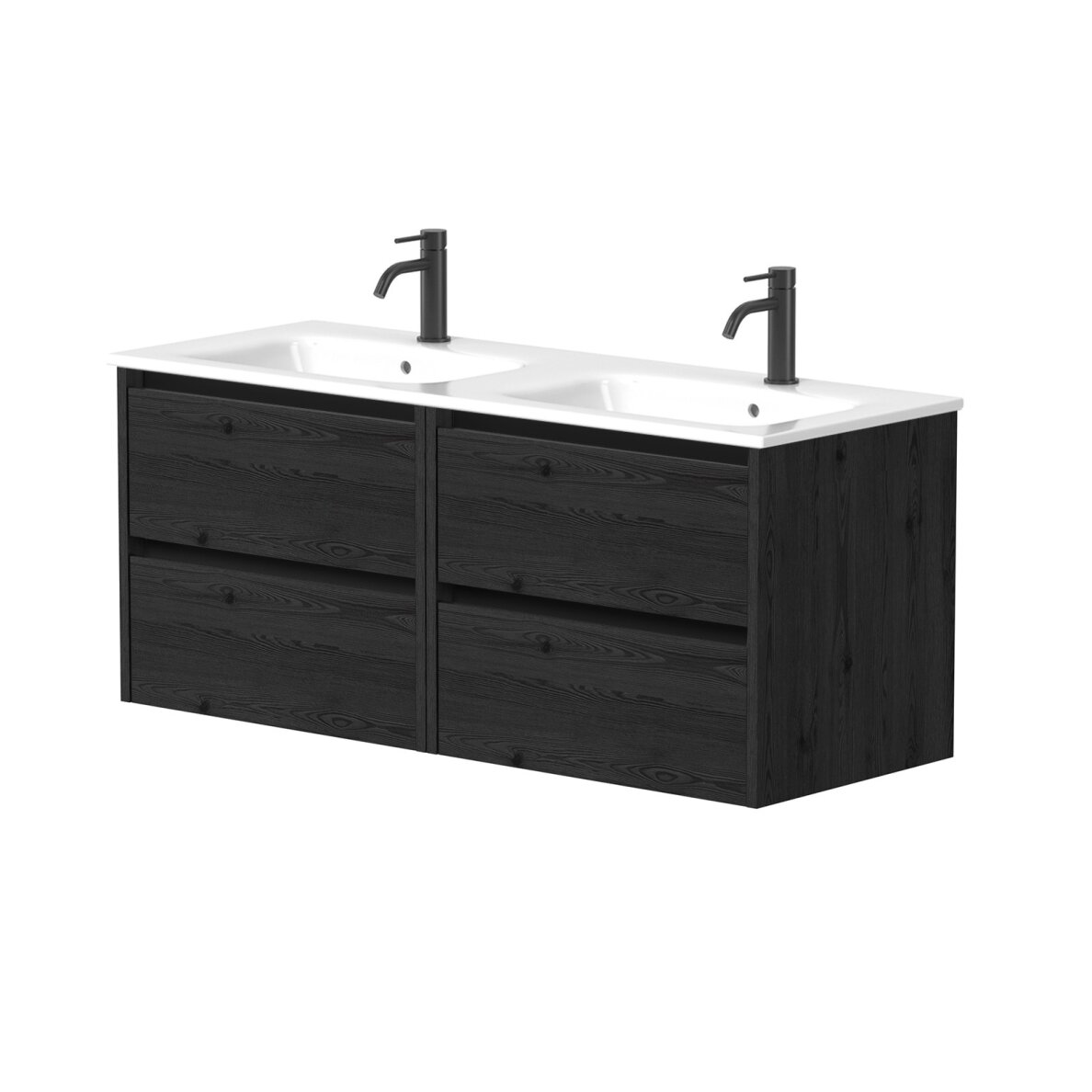 Kamė CITY spintelė su dvigubu ELIDE praustuvu 120 cm 13