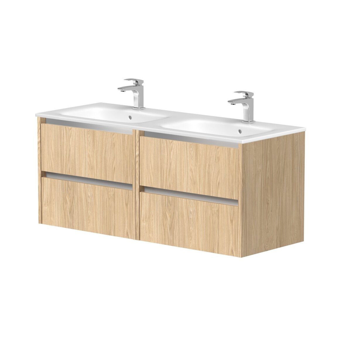 Kamė CITY spintelė su dvigubu ELIDE praustuvu 120 cm 14
