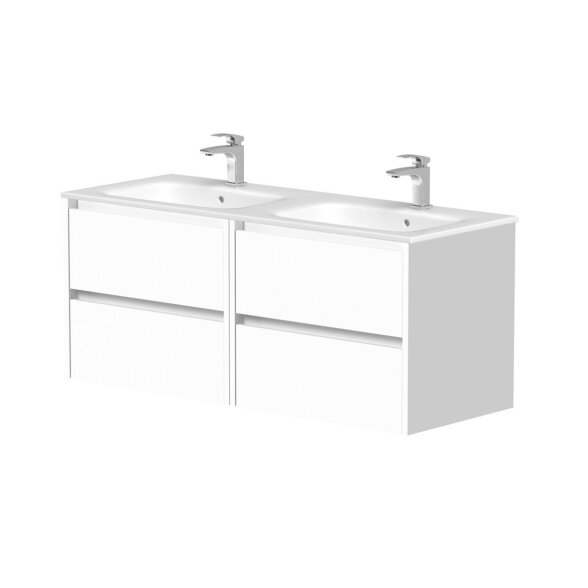 Kamė CITY spintelė su dvigubu ELIDE praustuvu 120 cm 10