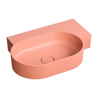 Coral spalvos pakabinamas/pastatomas ant stalviršio praustuvas Omnires OVO M+ 55 x 36 cm (dešinė) Coral spalvos pakabinamas/pastatomas ant stalviršio praustuvas Omnires OVO M+ 55 x 36 cm (dešinė)