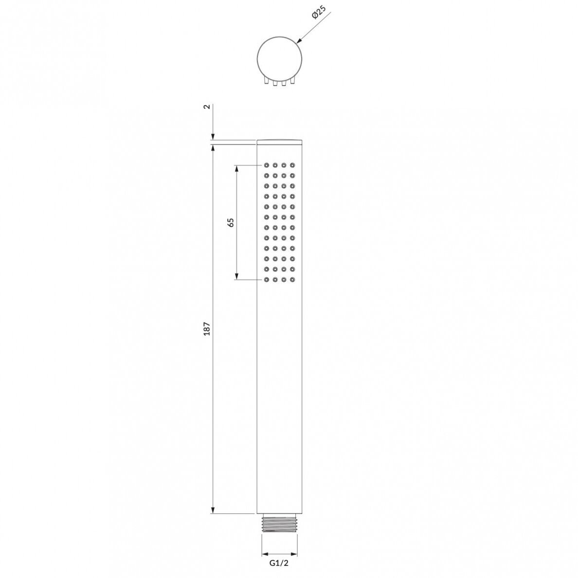Dušo galvutė Omnires Contour CONTOUR-RCR 1
