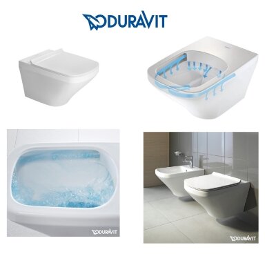 Duravit Durastyle pakabinamas klozetas su Rimless ir lėtaeigiu dangčiu Duravit Durastyle pakabinamas klozetas su Rimless ir lėtaeigiu dangčiu