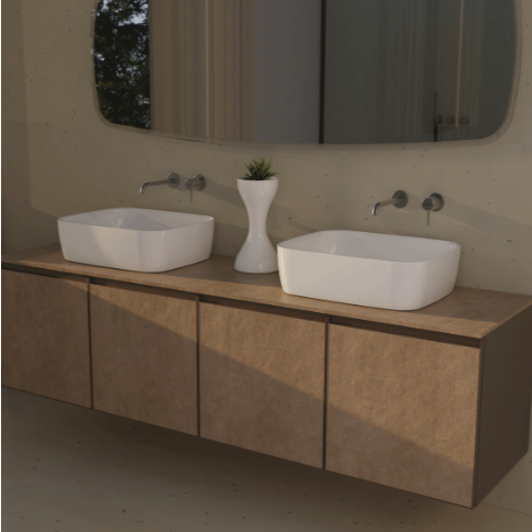 Flaminia Play 52x40xH16 pastatomas ant stalviršio praustuvas
