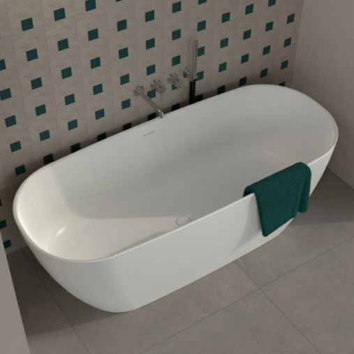 Flaminia Play lieto akmens vonia 170x72 cm. Flaminia Play lieto akmens vonia 170x72 cm.