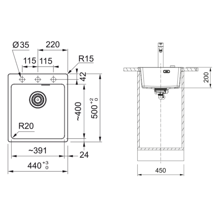 Franke MRG 610-39A Fragranite plautuvė 5 Franke MRG 610-39A Fragranite plautuvė 5