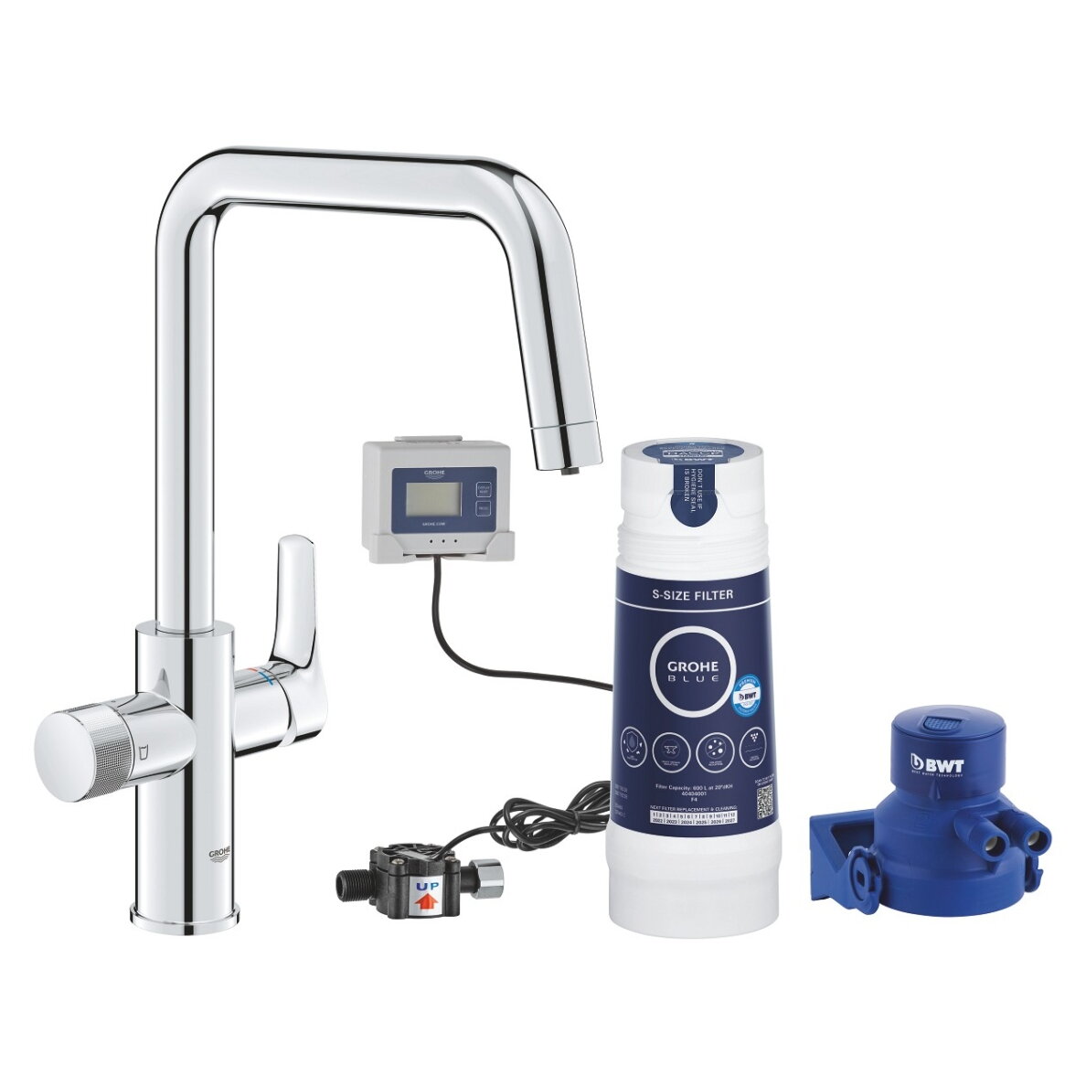 GROHE Blue Pure Eurosmart virtuvinis maišytuvas su S dydžio filtru GROHE Blue Pure Eurosmart virtuvinis maišytuvas su S dydžio filtru