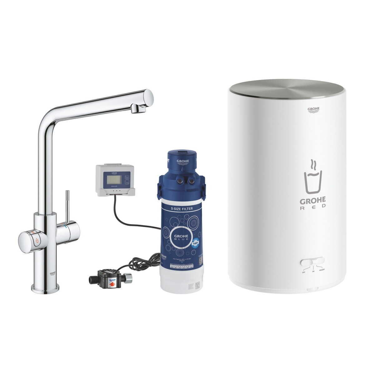 GROHE Red Duo virtuvinis maišytuvas su verdančiu vandeniu, M boileris, L snapas 1 GROHE Red Duo virtuvinis maišytuvas su verdančiu vandeniu, M boileris, L snapas 1