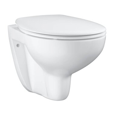 Grohe BauCeramic Rimless pakabinamas klozetas su lėtaeigiu dangčiu