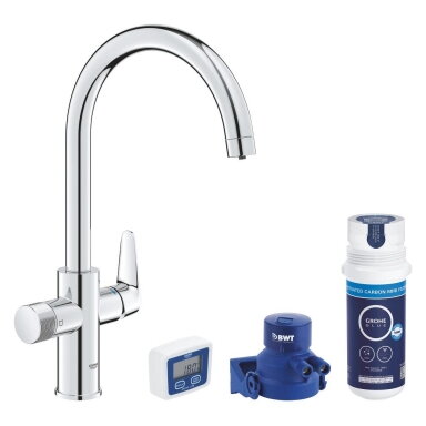 GROHE Blue Pure StartCurve virtuvinis maišytuvas su aktyvintos anglies filtru GROHE Blue Pure StartCurve virtuvinis maišytuvas su aktyvintos anglies filtru