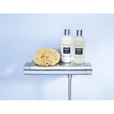 Grohe Grohtherm 2000 termostatinis dušo maišytuvas su tvirtinimo apdaila