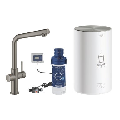 GROHE Red Duo virtuvinis maišytuvas su verdančiu vandeniu, M boileris, L snapas GROHE Red Duo virtuvinis maišytuvas su verdančiu vandeniu, M boileris, L snapas
