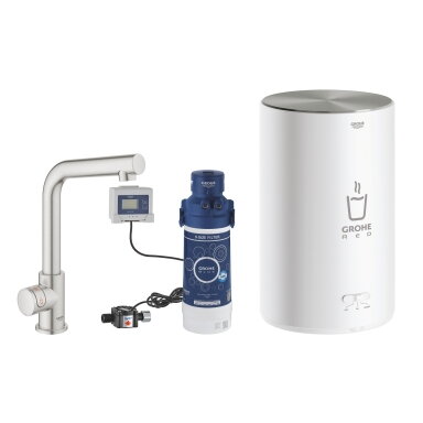 GROHE Red Mono verdančio vandens čiaupas, M boileris, L snapas GROHE Red Mono verdančio vandens čiaupas, M boileris, L snapas