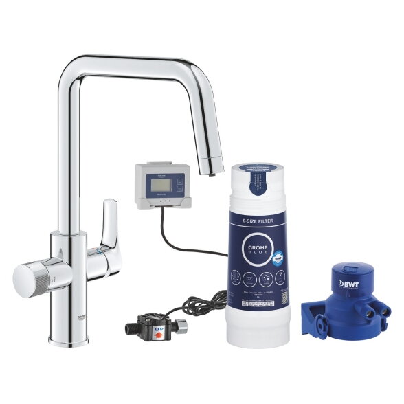 GROHE Blue Pure Eurosmart virtuvinis maišytuvas su S dydžio filtru GROHE Blue Pure Eurosmart virtuvinis maišytuvas su S dydžio filtru