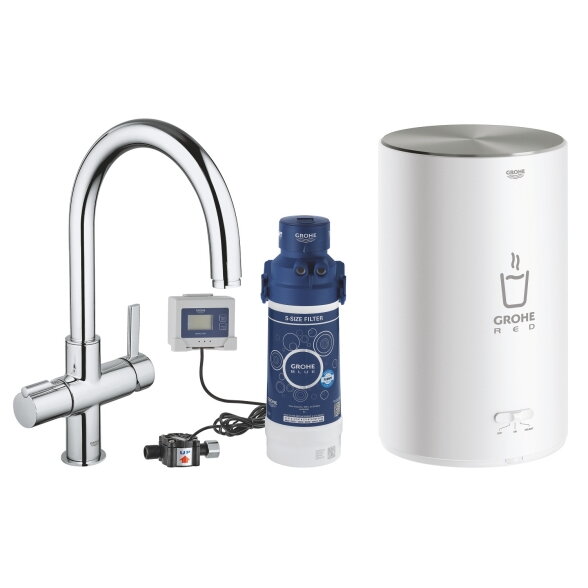 GROHE Red Basic Duo virtuvinis maišytuvas su verdančiu vandeniu, M boileris, C snapas GROHE Red Basic Duo virtuvinis maišytuvas su verdančiu vandeniu, M boileris, C snapas