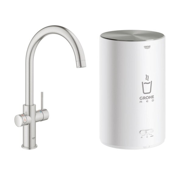 GROHE Red Duo virtuvinis maišytuvas su verdančiu vandeniu, M boileris, C snapas GROHE Red Duo virtuvinis maišytuvas su verdančiu vandeniu, M boileris, C snapas