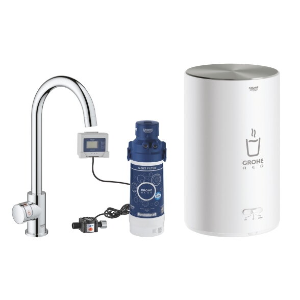 GROHE Red Mono verdančio vandens čiaupas, M boileris, C snapas 1
