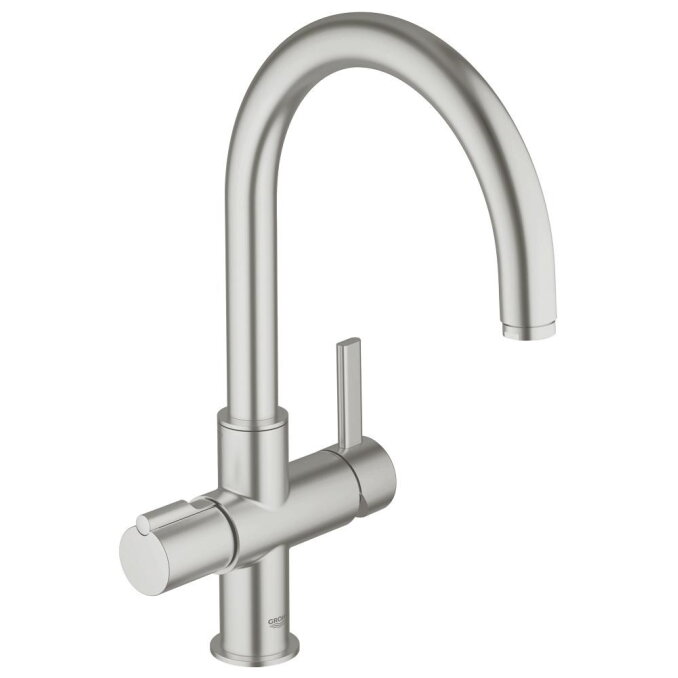 GROHE Red Duo virtuvinis maišytuvas su verdančiu vandeniu, C snapas (be boilerio)