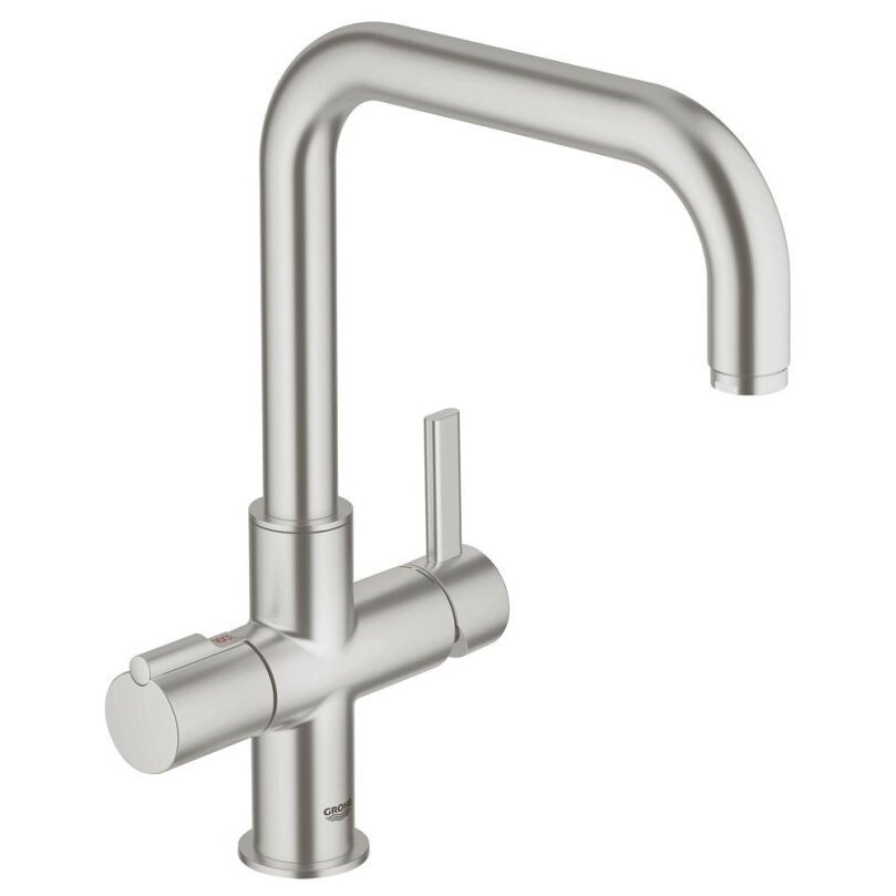 GROHE Red Duo virtuvinis maišytuvas su verdančiu vandeniu, U snapas (be boilerio) GROHE Red Duo virtuvinis maišytuvas su verdančiu vandeniu, U snapas (be boilerio)