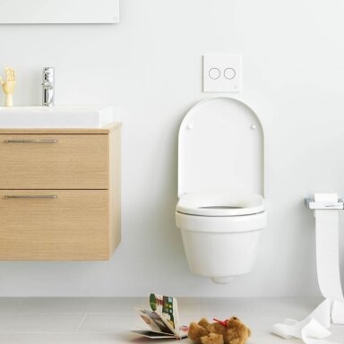 Gustavsberg Hygienic Flush pakabinamas klozetas su lėtaeigiu dangčiu