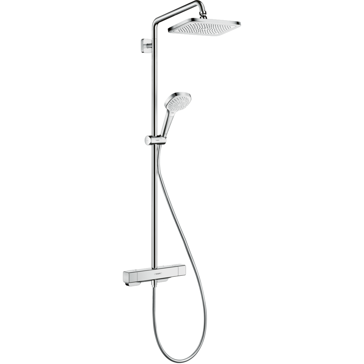 Hansgrohe Croma E Showerpipe EcoSmart 280 27660000 termostatinė dušo sistema Hansgrohe Croma E Showerpipe EcoSmart 280 27660000 termostatinė dušo sistema