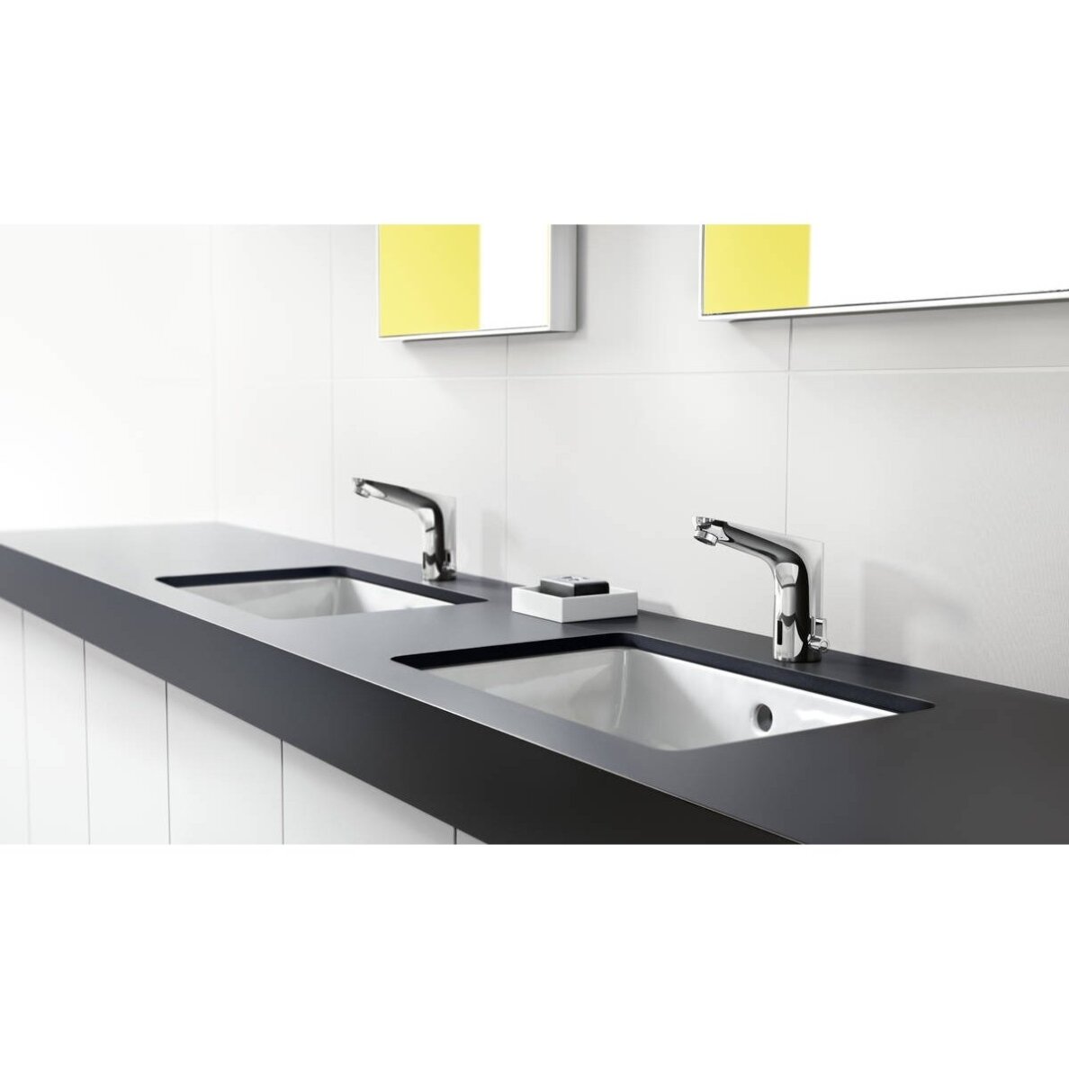 Hansgrohe Focus bekontaktis praustuvo maišytuvas, 6V 1 Hansgrohe Focus bekontaktis praustuvo maišytuvas, 6V 1