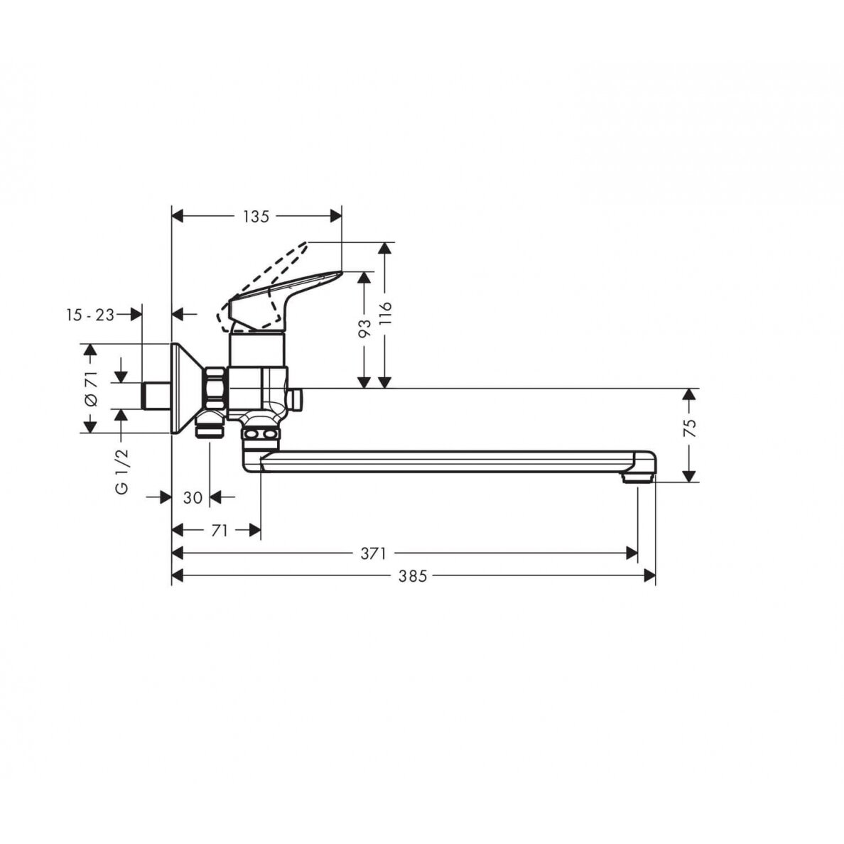 Hansgrohe Logis 71402000 vonios maišytuvas 1